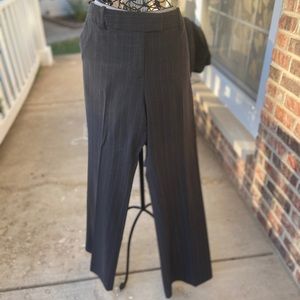 GREY TROUSERS WITH SILVER PIN STRIPE